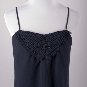 Banana Replubic Women's Embellished Navy Top.
